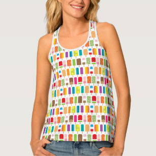 Summer Popsicles and Ice Cream Bars Singlet