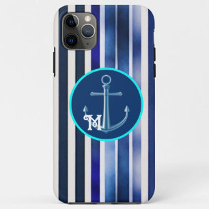 Summer Popular Navy Blue Boat Stripes Collection Case-Mate iPhone Case