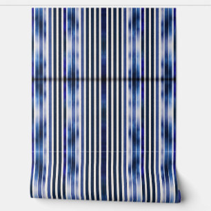 Summer Popular Navy Blue Boat Stripes Collection Wallpaper
