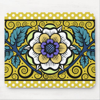 Summer Primrose Large Flower - Yellow Mousepad