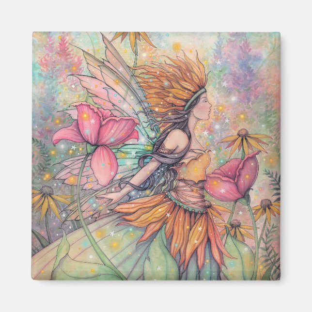 Summer Queen Fairy Fantasy Art Molly Harrison Magnet (Front)
