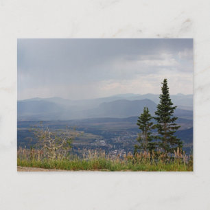 Summer Rain in the Mountains postcard