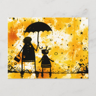 Summer Rain Postcard
