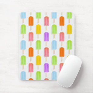 Summer Rainbow Popsicles Pattern Mouse Pad