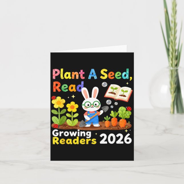 Summer Reading 2026 Plant A Seed Read Growing Card (Front)