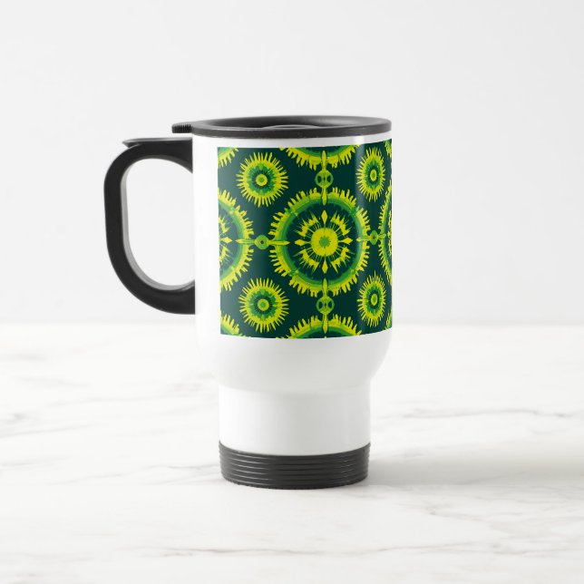 Summer-Ready Travel Mug – Vibrant Pod Design (Left)
