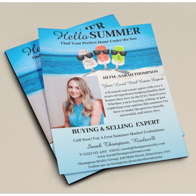 Summer Real Estate Introduction  Flyer (Creator Uploaded)