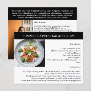 Summer Recipe Realtor or Real Estate  Postcard