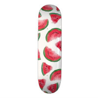 Summer Red Green Watermelon Watercolor Pattern