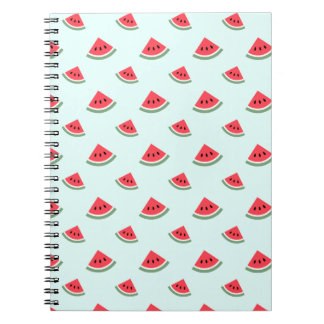 Summer red Watermelon slices pattern Notebook