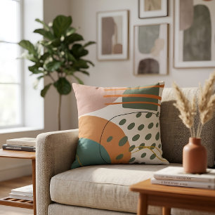 Summer retro 70s vibes cushion