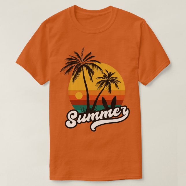 Summer retro Vintgae Art T-Shirt (Design Front)