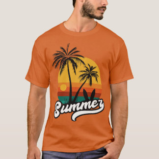 Summer retro Vintgae Art T-Shirt