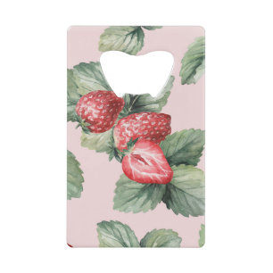 Summer Ripe Strawberries: Watercolor Pink