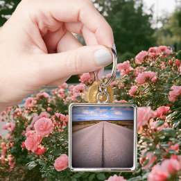Summer Road Trip Photo Key Ring