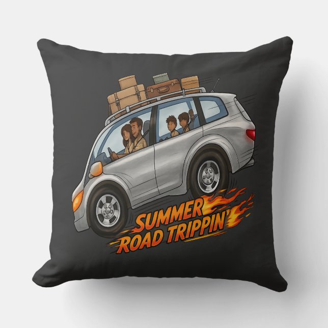 Summer Road Trippin’ Cushion (Front)