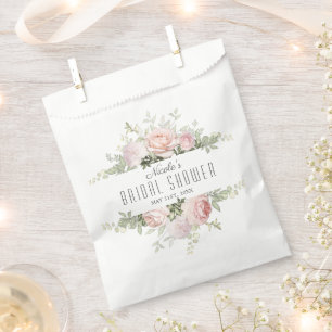 Summer Rose Garden Bridal Shower Favour Bags