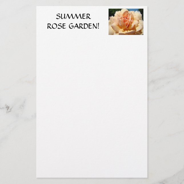 SUMMER ROSE GARDEN Stationery Master Gardener (Front)