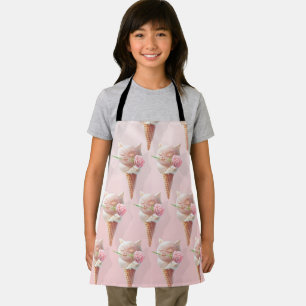 Summer Rose Ice Cream Apron