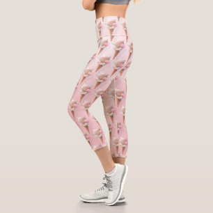 Summer Rose Ice Cream Capri Leggings