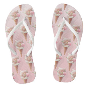 Summer Rose Ice Cream Jandals