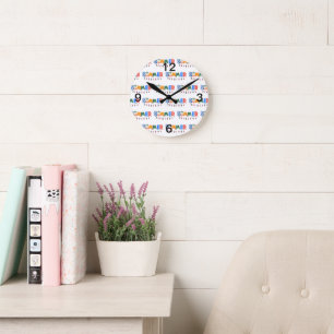 summer round clock