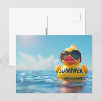 Summer, Rubber duck, Postcrossing Postcard