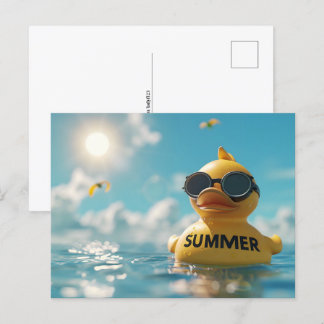 Summer, Rubber duck, Postcrossing Postcard