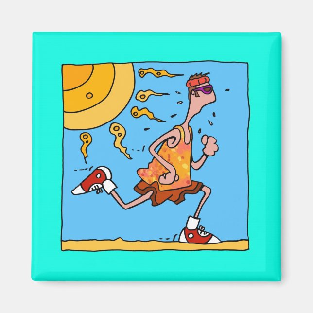 summer runner (guy) magnet (Front)
