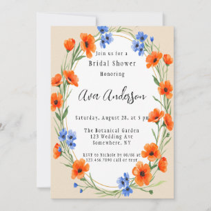 Summer’s Embrace Wildflower Bridal Shower Invitation