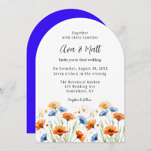 Summer’s Embrace Wildflower Wedding Invitation
