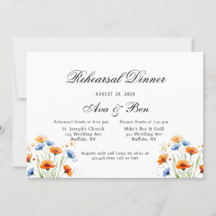 Summer’s Embrace Wildflower Wedding Invitation