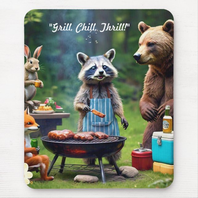 "Summer Safari Soiree" Mouse Pad (Front)