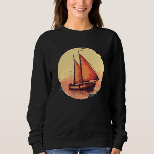 Summer Sailboat Vacation Boat Owner Sweatshirt