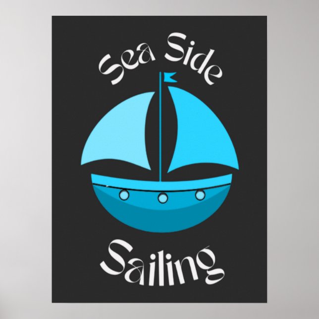 Summer Sailing Vacation Poster (Front)