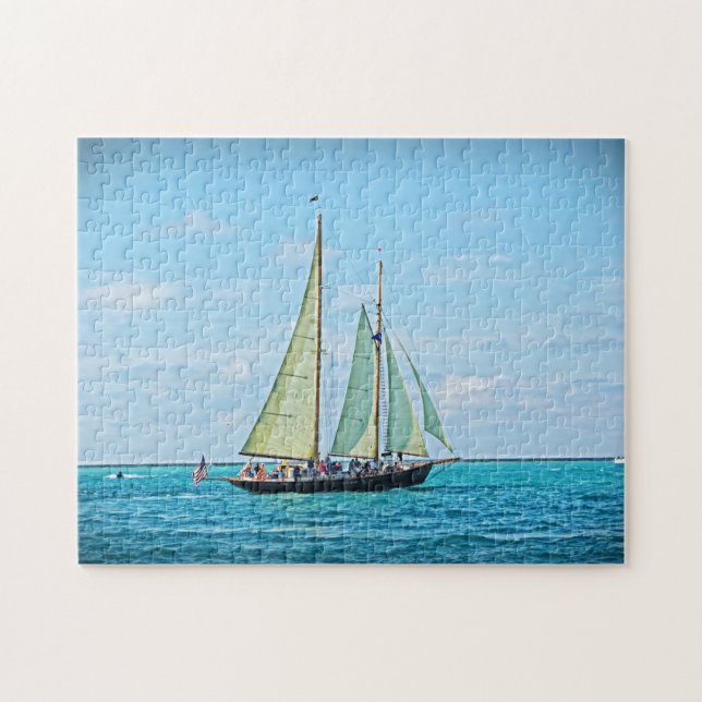 Summer Sailing Yacht Puzzle (Horizontal)