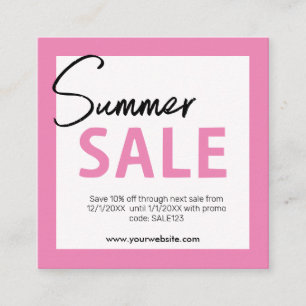 Summer Sale Business Card