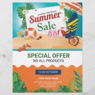 Summer Sale Flyer Template