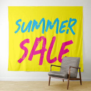 Summer Sale Sign, Retail Store Sale Banner, Large Tapestry