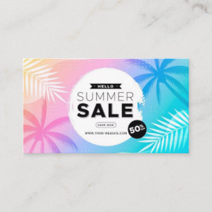 Summer Sale Special Offer Business Card
