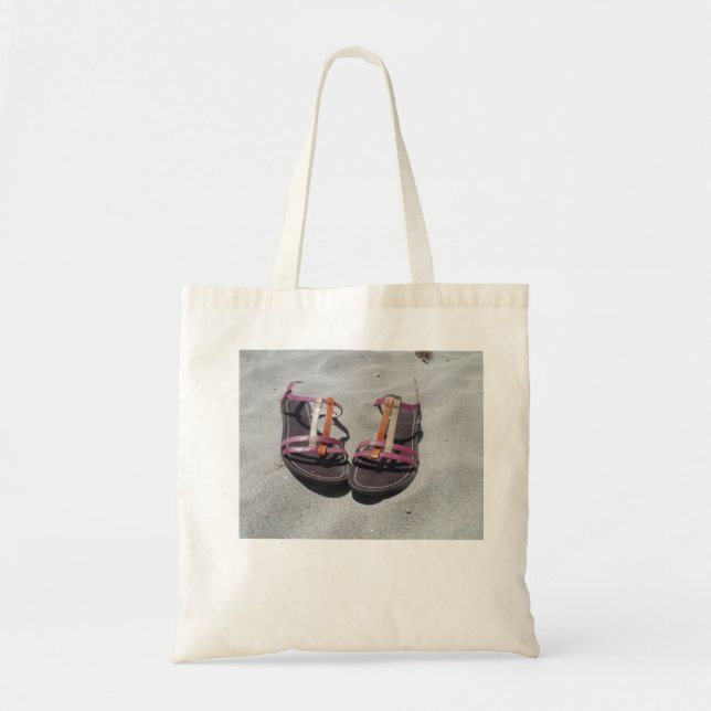 Summer Sandals Beach Bag Tote (Front)
