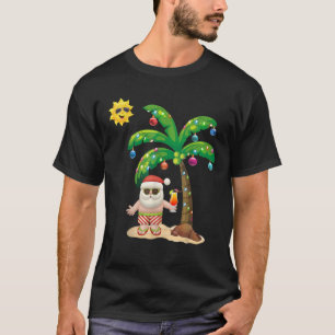 Summer Santa Claus Christmas Mele Kalikimaka Aloha T-Shirt