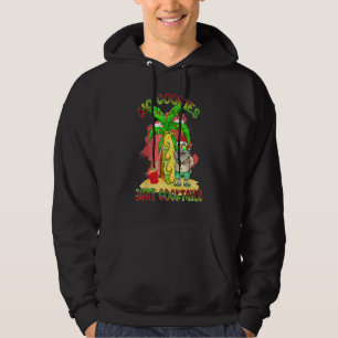 Summer Santa Fun Christmas In July No Cookies Just Hoodie