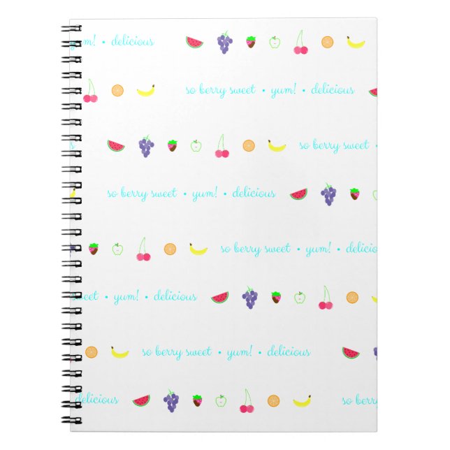 Summer Scents Spiral Notebook (Front)