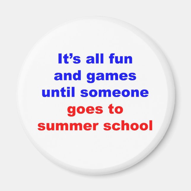 Summer School Magnet (Front)