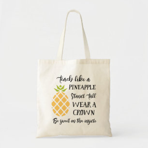 Summer School Teacher Appreciation Pineapple Tote Bag