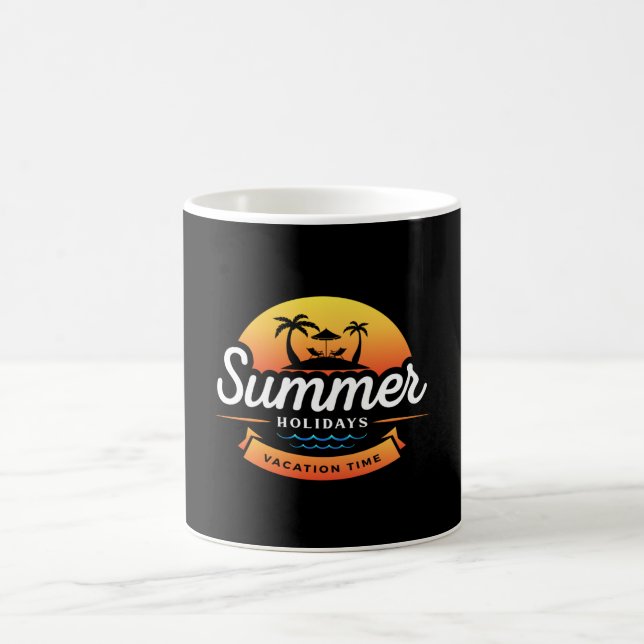 Summer Sea Beach Vacation Surf Cool Sun Funny Gift Coffee Mug (Center)