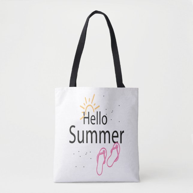 summer sea day tote bag (Front)