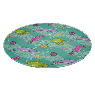Summer Sea Pattern Cutting Board