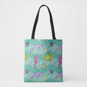 Summer Sea Pattern Tote Bag
